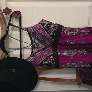 Private bundle-includes dress,paisley,dark plum,sleeveless,summer,beach,festival